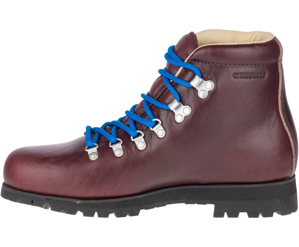 Merrell Boots Burgundy - Wilderness Legend Waterproof - Womens 95CQILMTK